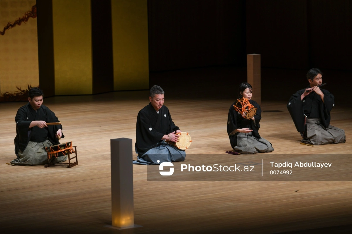 Heydər Əliyev Mərkəzində Yaponiyanın Hoşo Teatr Məktəbinin “Noh Opera”sı səhnələşdirilib - FOTO/VİDEO